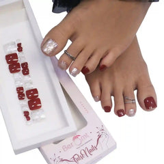 SHINY TOE NAILS (NAIL KIT INCLUDED)