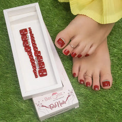 TOE FRENCH NAILS (NAIL KIT INCLUDED)