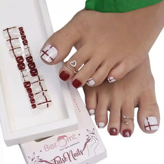 PRINTED TOE NAILS (NAIL KIT INCLUDED)