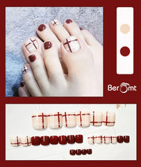 PRINTED TOE NAILS (NAIL KIT INCLUDED)