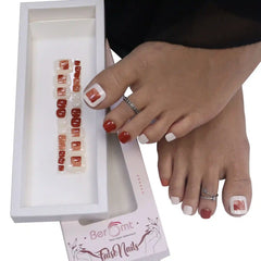 PRINTED TOE NAILS (NAIL KIT INCLUDED)