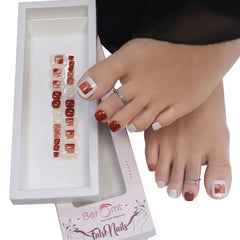 TOE PRINTED NAILS (NAIL KIT INCLUDED)