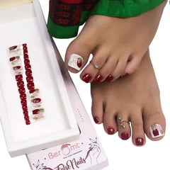 PRINTED TOE NAILS (NAIL KIT INCLUDED)