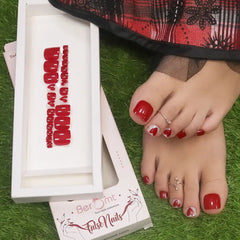 TOE PRINTED NAILS (NAIL KIT INCLUDED)