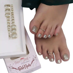 GLITTER TOE NAILS (NAIL KIT INCLUDED)