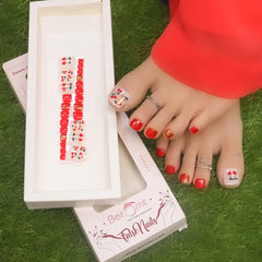 TOE PRINTED NAILS (NAIL KIT INCLUDED)