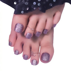 TOE GLITTER NAILS (NAIL KIT INCLUDED)