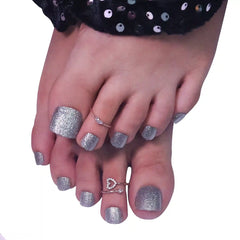 TOE GLITTER NAILS (NAIL KIT INCLUDED)