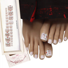 TOE FRENCH NAILS (NAIL KIT INCLUDED)