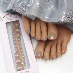 TOE GLITTER NAILS (NAIL KIT INCLUDED)