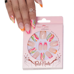 FRENCH COLORFUL NAILS (NAIL KIT INCLUDED)