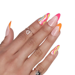 FRENCH COLORFUL NAILS (NAIL KIT INCLUDED)