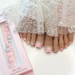 TOE FRENCH NAILS (NAIL KIT INCLUDED)