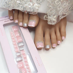 TOE FRENCH NAILS (NAIL KIT INCLUDED)