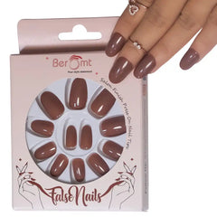 GLOSSY OVAL NAILS (NAIL KIT INCLUDED)