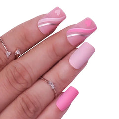 FRENCH SQUARE NAILS (NAIL KIT INCLUDED)