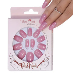 GLOSSY OVAL NAILS (NAIL KIT INCLUDED)