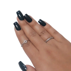 GLOSSY SQUARE NAILS (NAIL KIT INCLUDED)