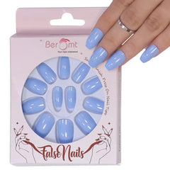 SHORT GLOSSY NAILS-(NAIL KIT INCLUDED)