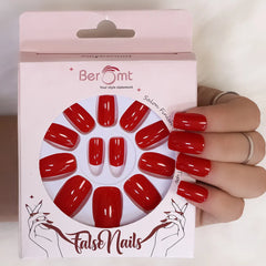 GLOSSY SQUARE NAILS (NAIL KIT INCLUDED)