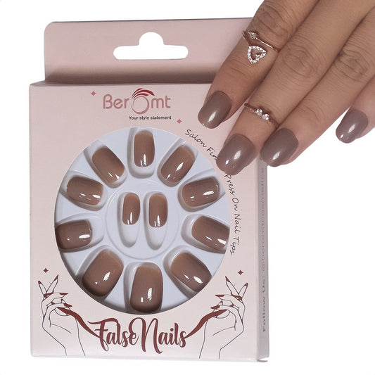 GLOSSY SHORT NAILS- (Buy 1 Get 1 Free)