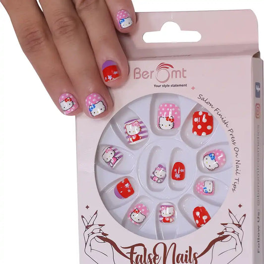 KIDS PRE-GLUED NAILS (NAIL KIT INCLUDED)