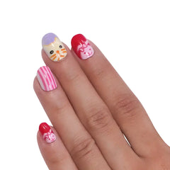 KIDS ANIMAL FALSE NAILS (NAIL KIT INCLUDED)