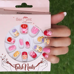 KIDS ANIMAL FALSE NAILS (NAIL KIT INCLUDED)