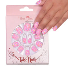 KIDS PINK FALSE NAILS (NAIL KIT INCLUDED)