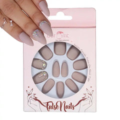 BRIDAL C SHAPE STONE NAILS (NAIL KIT INCLUDED)