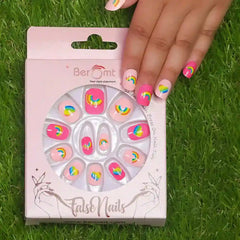 KIDS PINK FALSE NAILS (NAIL KIT INCLUDED)