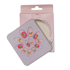 KIDS PINK FALSE NAILS (NAIL KIT INCLUDED)