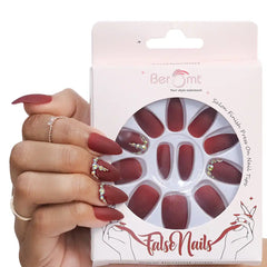 BRIDAL C SHAPE STONE NAILS (NAIL KIT INCLUDED)