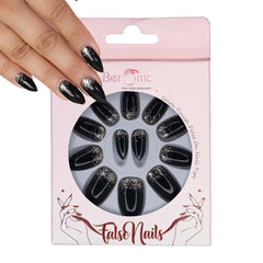 GLITTER OVAL NAILS (NAIL KIT INCLUDED)