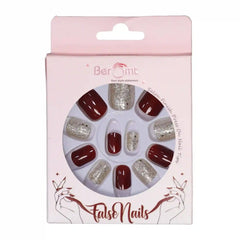 GLITTER SMALL SQUARE NAILS (NAIL KIT INCLUDED)