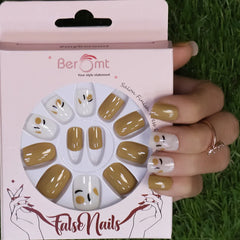 PRINTED SHORT SQUARE NAILS - (NAIL KIT INCLUDED)