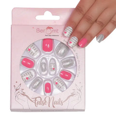 KIDS PINK FALSE NAILS (NAIL KIT INCLUDED)