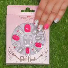 KIDS PINK FALSE NAILS (NAIL KIT INCLUDED)