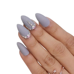 BRIDAL C SHAPE STONE NAILS (NAIL KIT INCLUDED)