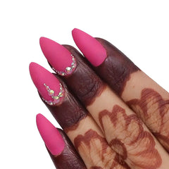 BRIDAL C SHAPE STONE NAILS (NAIL KIT INCLUDED)