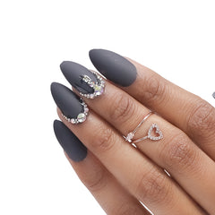 BRIDAL RHINESTONE NAILS-2 (NAIL KIT INCLUDED)