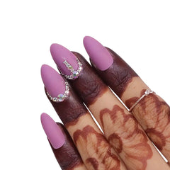 BRIDAL C SHAPE STONE NAILS (NAIL KIT INCLUDED)