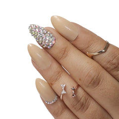 BRIDAL RHINESTONE NAILS -1 (NAIL KIT INCLUDED)