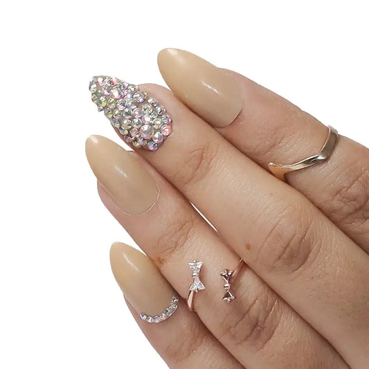 BRIDAL RHINESTONE NAILS -1 (NAIL KIT INCLUDED)