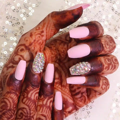 BRIDAL RHINESTONE NAILS -1 (NAIL KIT INCLUDED)