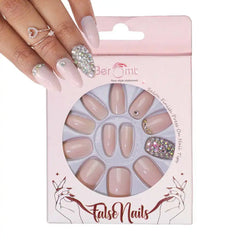 BRIDAL SINGLE STONE  NAILS (NAIL KIT INCLUDED)