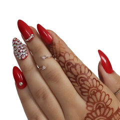 BRIDAL SINGLE STONE  NAILS (NAIL KIT INCLUDED)