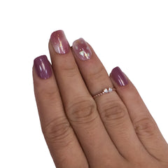 PRINTED SHORT SQUARE NAILS - (NAIL KIT INCLUDED)