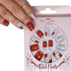 GLITTER SMALL SQUARE NAILS (NAIL KIT INCLUDED)