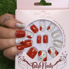 GLITTER SMALL SQUARE NAILS (NAIL KIT INCLUDED)